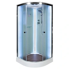 Душевая кабина Deto D 100х100 см с подсветкой