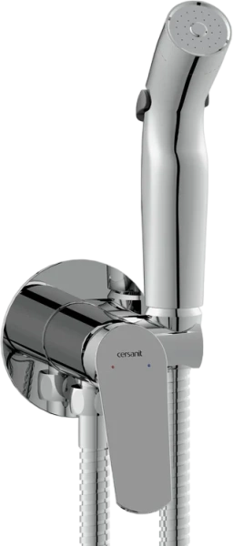 Гигиенический душ со смесителем Cersanit Flavis хром 64104 (детальная фотография), для туалета index_1