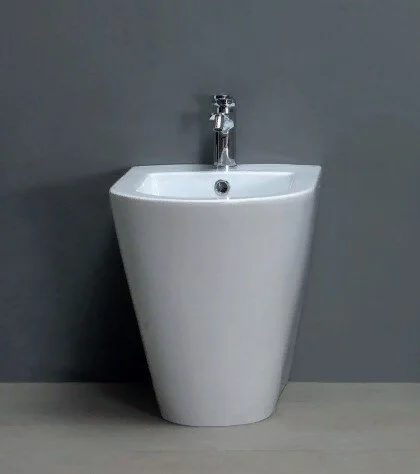 Биде напольное Azurra Forma белое FMBIT000000MBI*1/(FOR500 bi*1) (детальная фотография), современные, hi-tech