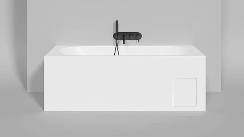 Ванна из искусственного камня Salini Ornella 160х70 см белая матовая - фото 2