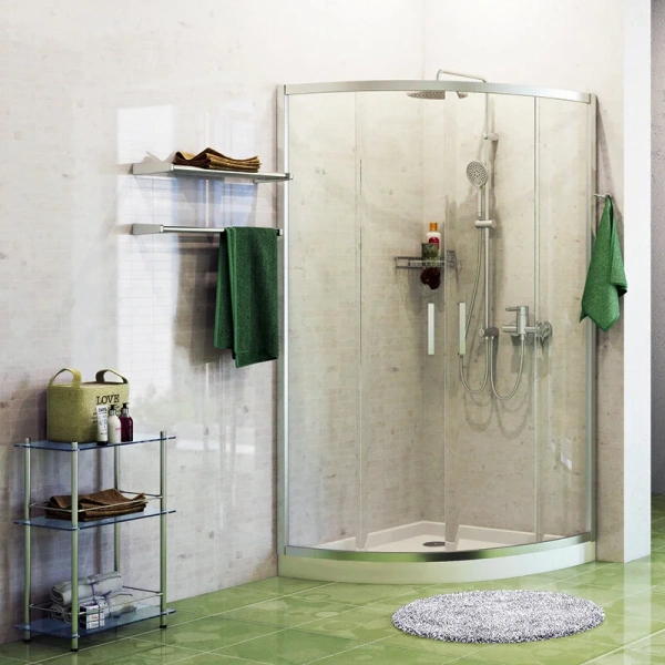 Душевой уголок WasserKRAFT Main 90х90 см профиль хром 41S01 (детальная фотография), современные, hi-tech