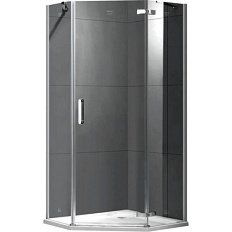 Душевой уголок Gemy Fall Tea 80x80 см профиль хром