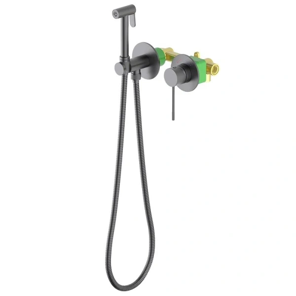 Гигиенический душ со смесителем Timo Saona черное золото 2339/18SM (детальная фотография)