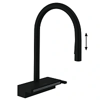 Смеситель для кухни Hansgrohe Aquno Select черный матовый