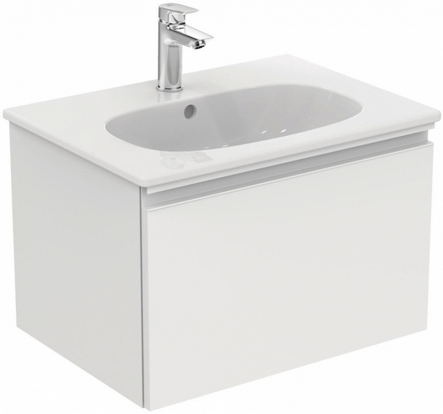 Тумба с раковиной подвесная Ideal Standard Tesi T0046 60 см с 1-м ящиком (детальная фотография)