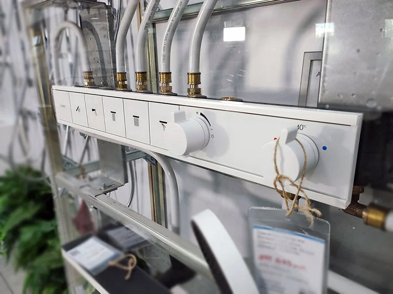 Смеситель для душа Hansgrohe RainSelect для скрытой установки 15384700 (детальная фотография), современные, hi-tech