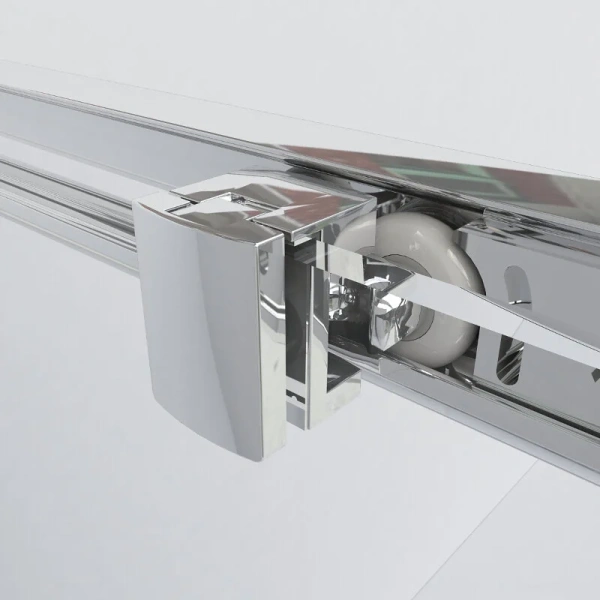 Душевой уголок Vincea Garda 120х100 см брашированное золото стекло прозрачное VSR-1G1012CLG (детальная фотография), 120x100