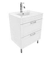 Тумба с раковиной напольная IDDIS Oxford 60 см белая