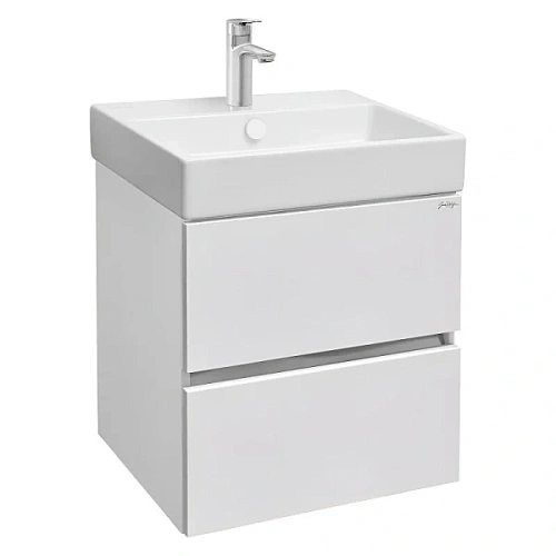 Тумба под раковину подвесная Jacob Delafon Tolbiac 50 см белая глянцевая - фото 4