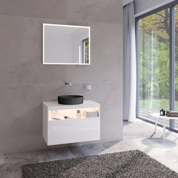 Раковина Keuco Stageline 40 см керамическая, черная 32880570400 (детальная фотография), черные