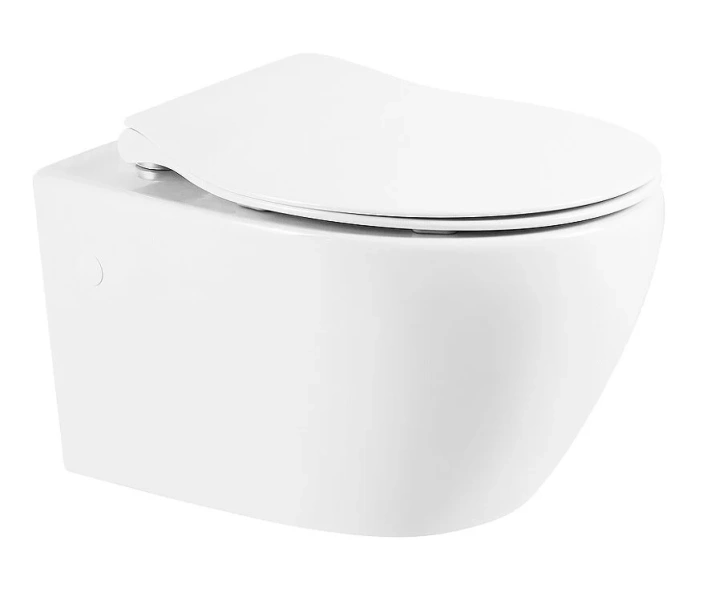 Унитаз с инсталляцией BelBagno с сиденьем и кнопкой смыва BB507B/BB2020SC/BB002-80/BB005-PR-CHROME (детальная фотография), с инсталляцией