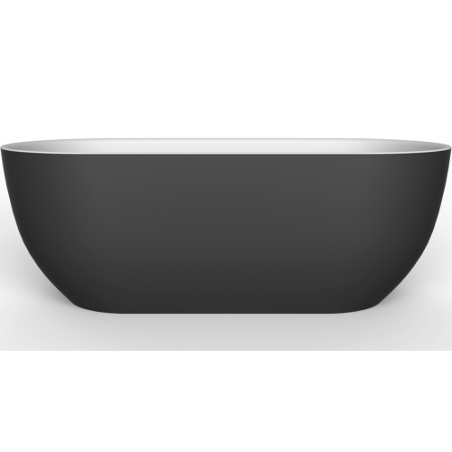 Ванна акриловая BelBagno 170х80 см белый глянец/чёрная матовая BB70-1700-800-W/NM (детальная фотография), черные