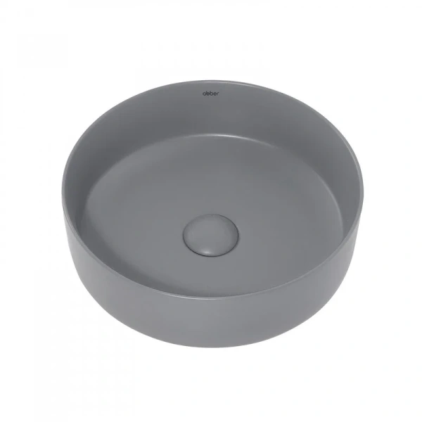 Раковина Abber Bequem 36 см серая матовая AC2108MG (детальная фотография), другие