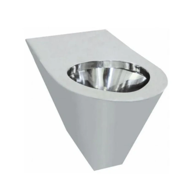 Унитаз подвесной Nofer нержавеющая сталь матовая 13011.S (детальная фотография)