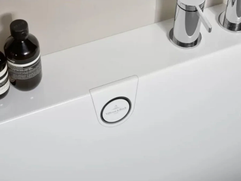 Ванна квариловая Villeroy&Boch Oberon 2.0 UBQ181OBR2DV-01, 180 x 80 см, альпийский белый (детальная фотография), 180х80