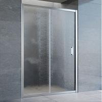 Душевая дверь профиль глянцевый хром стекло шиншилла Vegas-glass