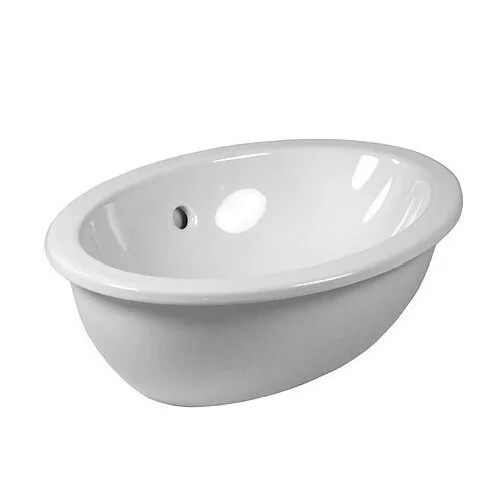 Раковина Villeroy & Boch Loop & Friends 57 см альпийский белый, без покрытия CeramicPlus 61552001 (детальная фотография), круглой формы