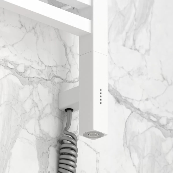 Полотенцесушитель электрический Сунержа Модус 3.0 40x120 см правый белый матовый 30-5701-1240 (детальная фотография), белыe