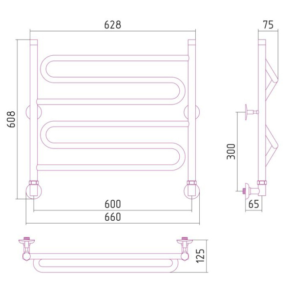Схема (детальная фотография), хром