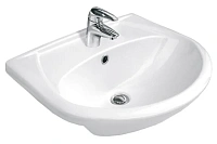 Раковина Cersanit Erica 50 см белая, 1 отверстие для смесителя