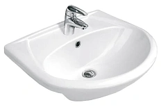 Раковина Cersanit Erica 50 см белая, 1 отверстие для смесителя