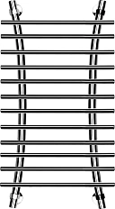 Полотенцесушитель водяной Ника Bamboo 100x40 см хром