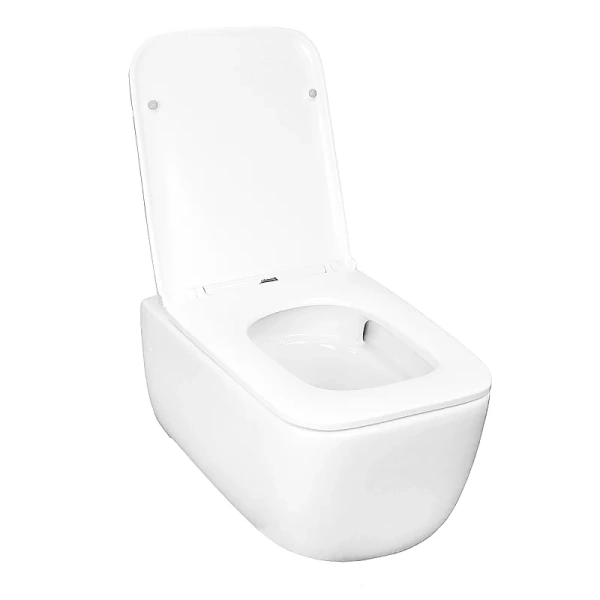 Унитаз подвесной Azario Flavia быстросъемное сиденье AZ-0076-UQ1 (детальная фотография), без бачка, со скрытым бачком