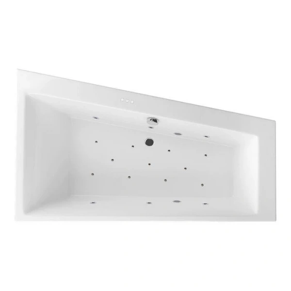 Ванна гидромассажная Excellent Sfera Slim Relax 170 x 100 см, правая, белый/хром, WAEX.SFP17S.RELAX.CR (детальная фотография), акриловые