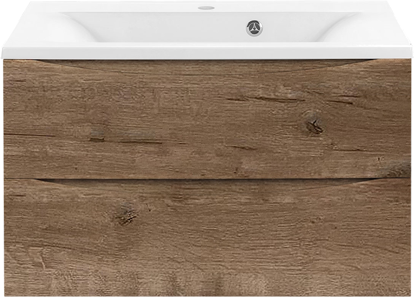 Тумба под раковину подвесная Vincea Mia 74 см V.Oak VMC-2MA750VO (детальная фотография)