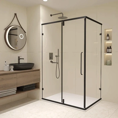 Душевой уголок RGW Classic CL-046B 100x90 см стекло прозрачное - фото 1