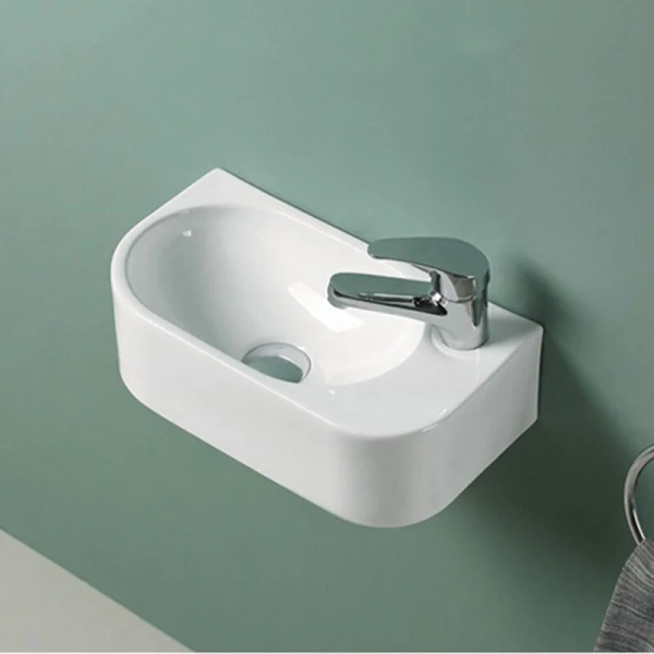 Раковина Vincea 40 см правая VBS-506R (детальная фотография), подвесные, пристенные