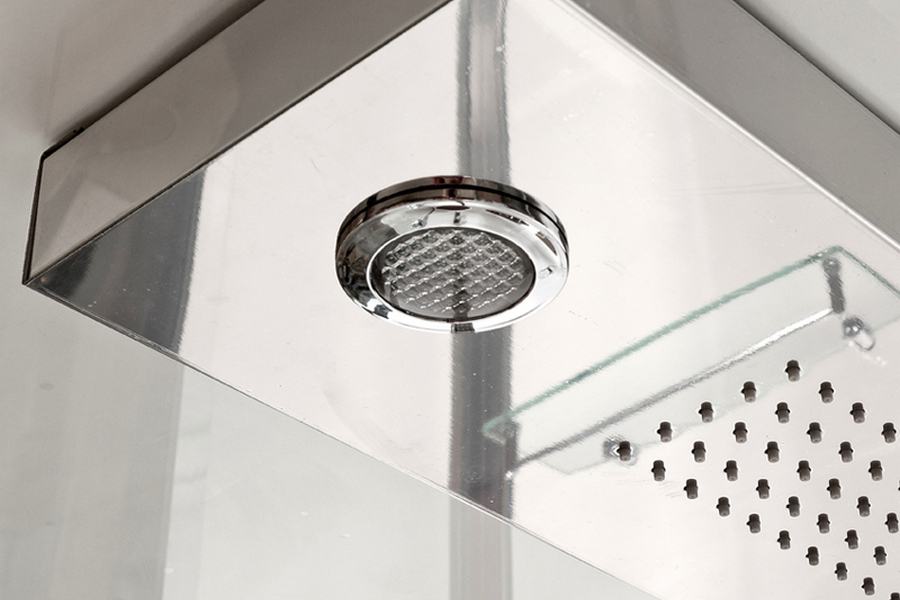 Душевая кабина Deto Z 120х90 см прямоугольная Z122ESPOO (детальная фотография), со стеклянными задними стенками