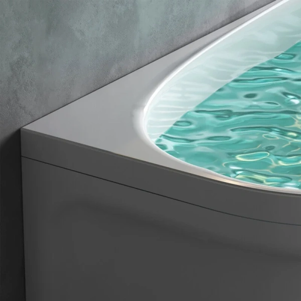 Ванна акриловая Am.Pm Like W80A-170 170х110 см ассиметричная (детальная фотография), 170 см