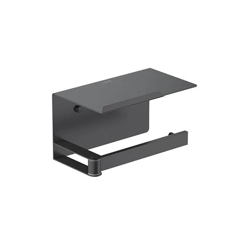 Бумагодержатель Акватек Либра черный матовый - фото 1