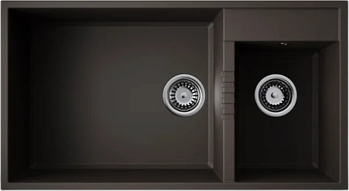 Мойка для кухни Omoikiri Tedori 85-2-U-ES 85 см espresso - фото 8