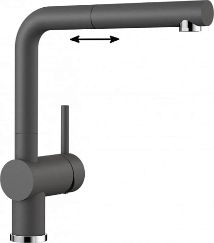 Смеситель для кухни темная скала Blanco Linus-S - фото 8