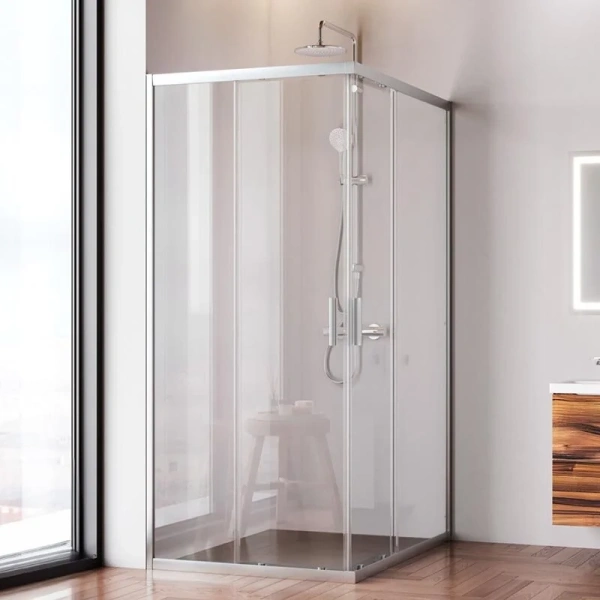 Душевой уголок Am.Pm Gem 120x90 см профиль хром матовый W90G-403-120290-MT (детальная фотография), современные, hi-tech