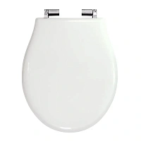 Крышка-сиденье с микролифтом Migliore Impero белая фурнитура хром
