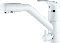 Смеситель для кухни Paulmark Hessen белый матовый