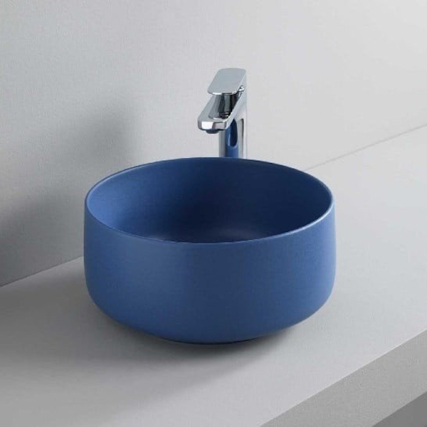 Раковина накладная, blu zaffiro, ArtCeram Cognac COL004 16 00 blu zaffiro (детальная фотография), современные, hi-tech