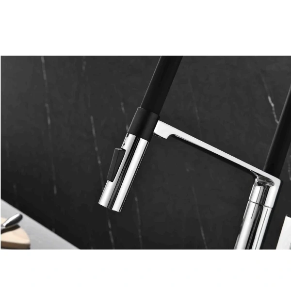 Смеситель для кухни Paulmark Barrel хром Ba214029-CR (детальная фотография), на мойку, на столешницу