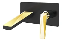 Смеситель для раковины Boheme Venturo черный/золото