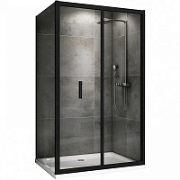 Душевой уголок Abber Sonnenstrand 90х70 см профиль черный