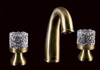 Смеситель для раковины Boheme Crystal бронза