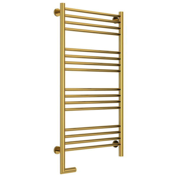 Полотенцесушитель электрический левый, цвет золото перемычка прямая Сунержа Богема 2.0 1000х500 03-5204-1050 (детальная фотография)