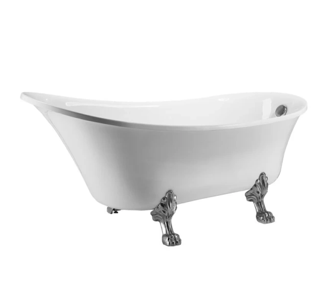 Ванна акриловая Grossman Retro 160x70 см белая матовая GR-1002M (детальная фотография), 160x70 см