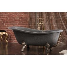 Ванна из литьевого мрамора, цвет графит, Romance Collection Opera