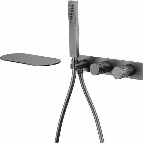 Смеситель для ванны Abber Rund никель - фото 3