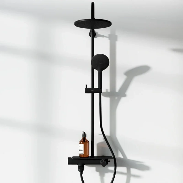 Душевая стойка Damixa Jupiter черная 977760300 (детальная фотография), черные