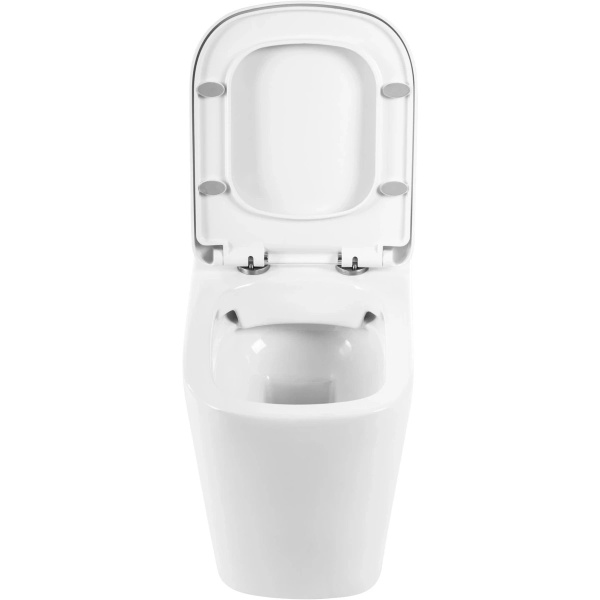 Унитаз напольный BelBagno Albano белый BB120CBR (детальная фотография), без бачка, со скрытым бачком